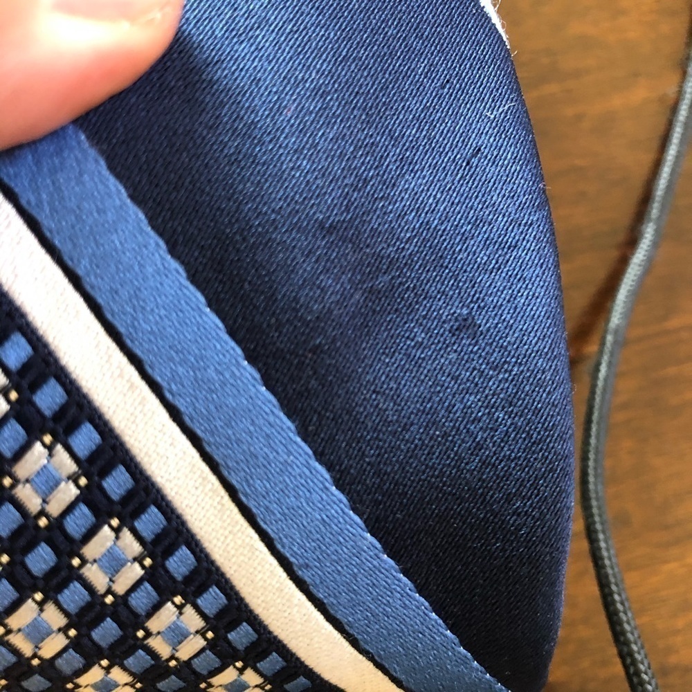 Givenchy Vintage Blue Tie Designer Stripes Men - Picture 7 of 7